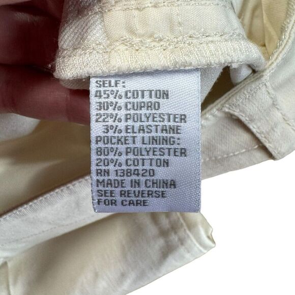 Per Se Cotton Blend Trousers Pants Light Tan Slash Pockets Sz 18 Stretch Comfort - Picture 8 of 9